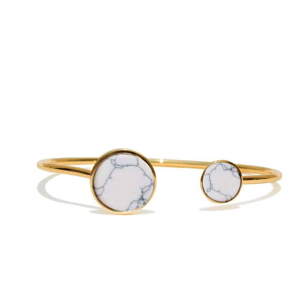 Joker & Witch Leather Women Miranda Analog Watch Bracelet Stack Combo, White Dial, Blue Band