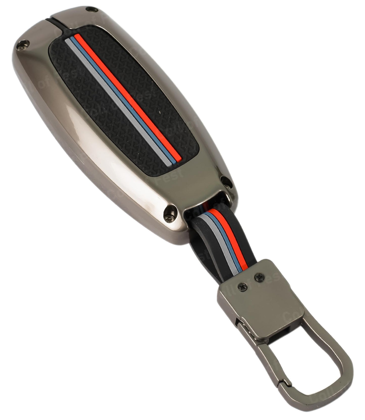 Coll of Fest Coll of Fest Premium Metal Silicon Key Cover Compatible with Maruti Suzuki Ignis | S Cross | Baleno | Ciaz | Vitara Brezza | Swift 2 Button Key Glow in the Dark